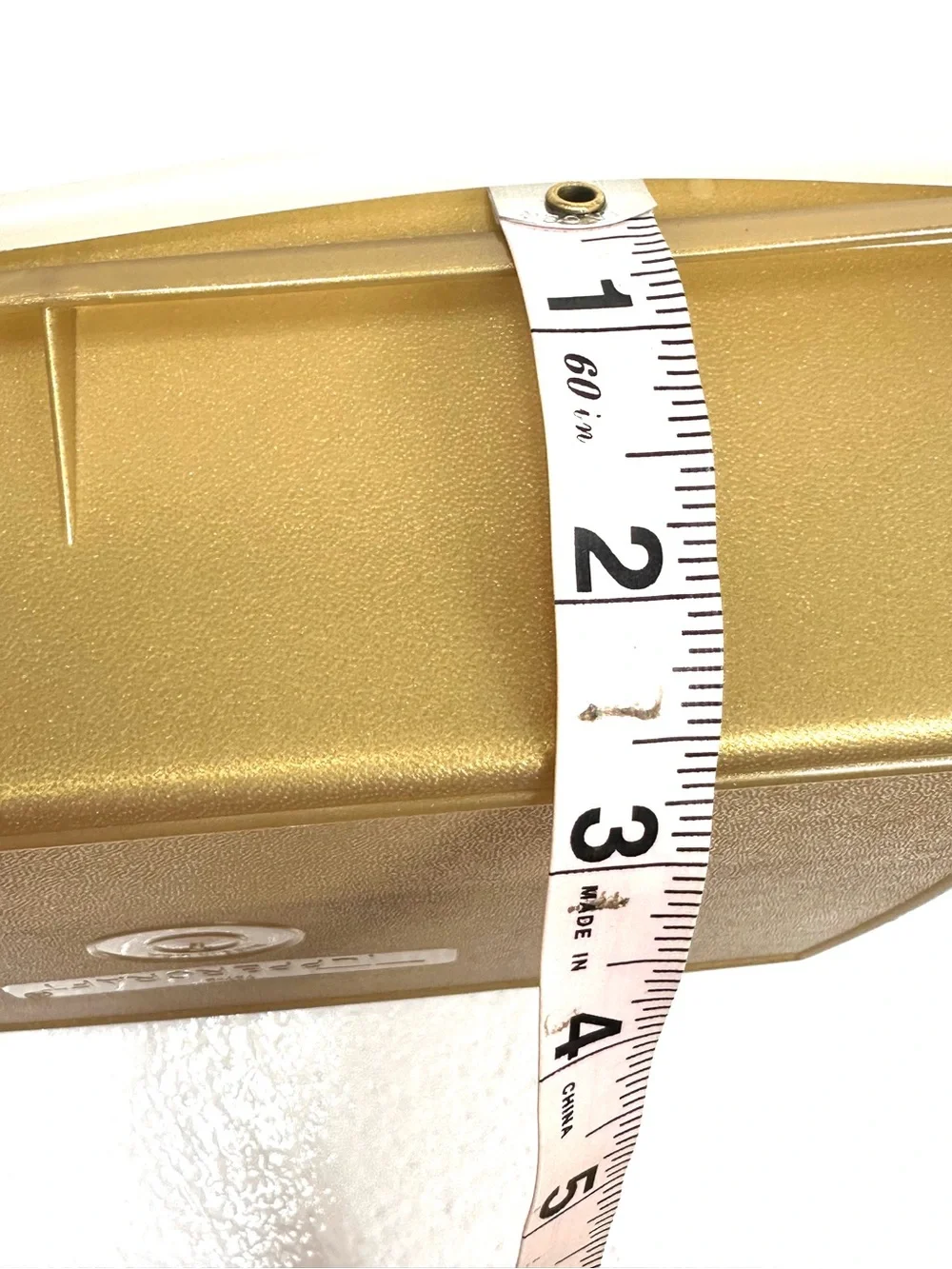 Tupperware Honey Gold Tuppercraft Stow N Go Rectangular Utility Organizer W/Lid